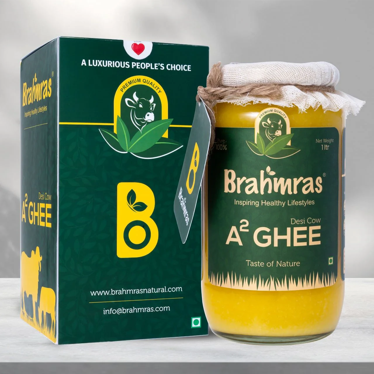 Brahmras Dairy Farm Organic Desi cow ghee ( 1000 ML )